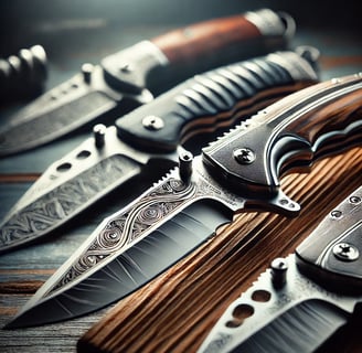 best-places-to-buy-custom-knives custom knives in a row
