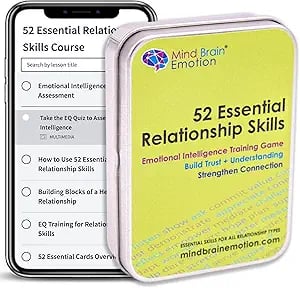 52 Essential Emotional Intelligence Training - Relationship Skills Card Game for Empathy, Trust Building Activities