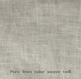 Pure linen color weave twill