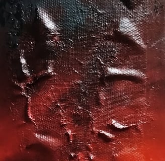 peinture rouge et noir 