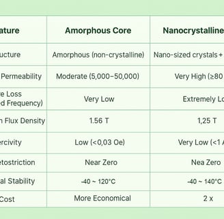 amorphous vs nanocrystalline