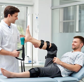 Orthopedic physiotherapy for knee pain