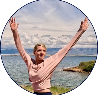 Profilbild von mir beim Yoga