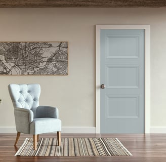 baby blue interior door 