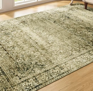 green rug