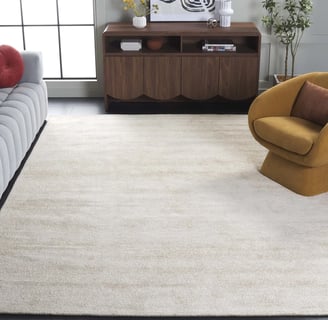 tan and white marble rug