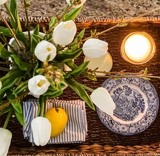 kitchen flower arrangement