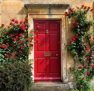red front door 