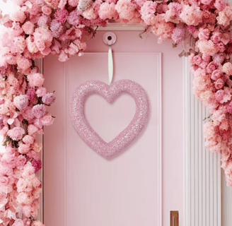 spring door color ideas 2025, pink door color, pink door accessories, pink floral