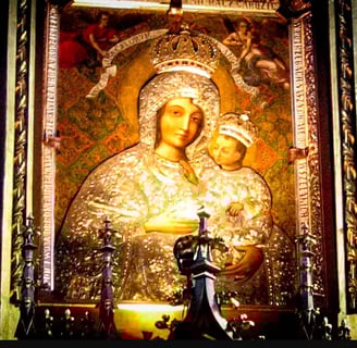 Images orthodoxe de Notre-Dame avec l'Enfant-Jésus