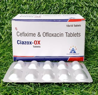 Cefixime & Ofloxacin Tablets (Ciazox-OX)