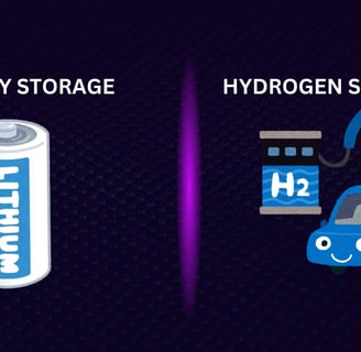 Battery Storage vs. Hydrogen Storage