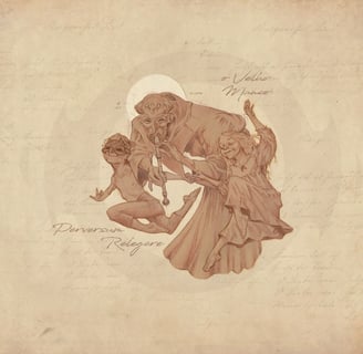a drawing of a woman with a child