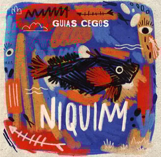 a fish fish in a square shaped painting