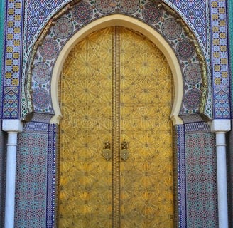 Porte en laiton artisanat marocaine