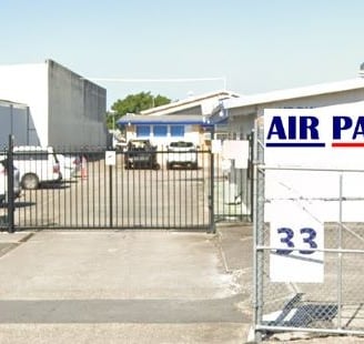 Street view of Air Pak Freight Services offices located at 33 Curtin Avenue West, Hamilton 4007