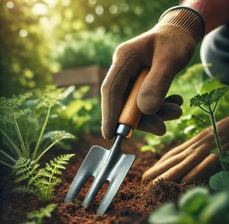 a hand weeder 