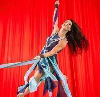 Tatiana Rabello no Aerial Celebration Experience