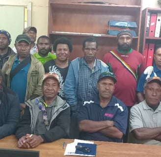 group of farmers in the meeting