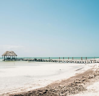 Plage de Isla Holbox déserte