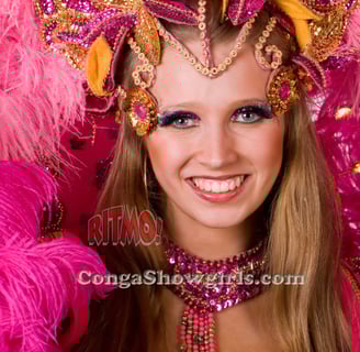 Step into a world of glitz, glamour, and Latin flair with the Conga Showgirls—a dazzling fusion