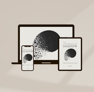 so, i married my shadow poetry & reflections on amazon, kindle, lvflvx.com @lvf.lvx @lvf.shadowwork 