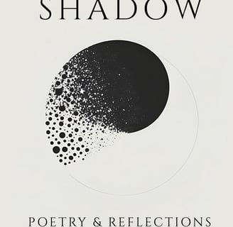 The cover for the book So, I Married My Shadow: Poetry & Reflections by LVF, showing a golden ratio.
