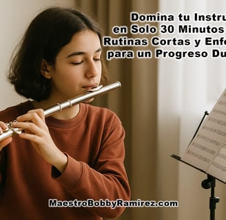 Domina tu Instrumento en Solo 30 Minutos al Día: Rutinas Cortas y Enfocadas