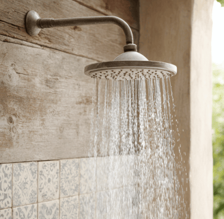 Outdoor Shower Plumber Near Redruth Cornwall