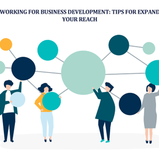 Business networking concept illustration