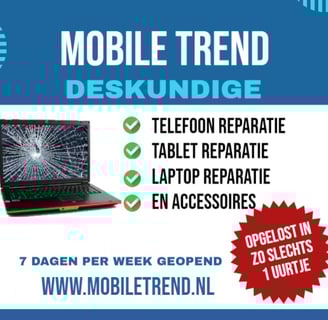 Mobile Trend telefoon reparatie folder