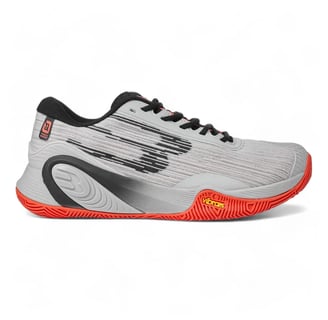 Bullpadel Hack Vibram 25V Light Grey padel shoe with hybrid Vibram sole and Breathmesh design