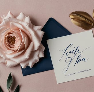 a rose flower with a card that says,'hello to you
