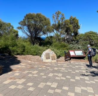 Wild South Coast Way trail head at Jervis Bay, South Australia