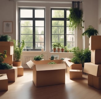 appartement en demenagement