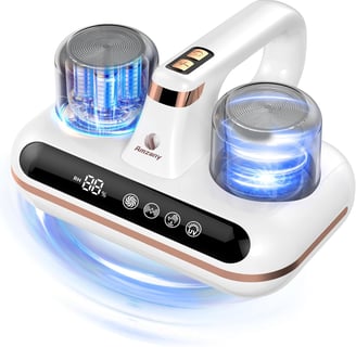 Cordless Mattress Vacuum Cleaner,  UV-C Light & Ultrasonic Technology Low Noise Strong Suction