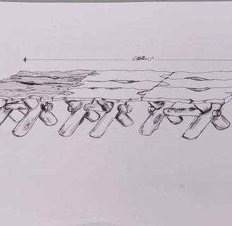 a sketch of a table design