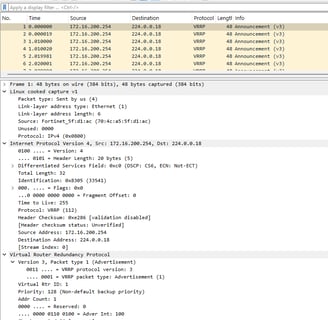 How to configure VRRP in FortiGate