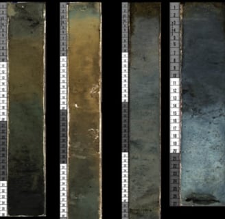 Sediment Cores obtained from alkaline Lake Goodenough and Last Chance.