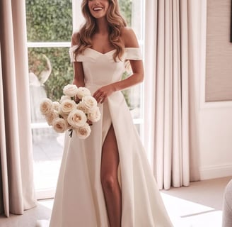 Satin Corset wedding dress