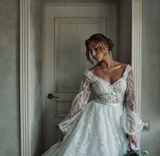 Lace Sleeve Gown wedding dress