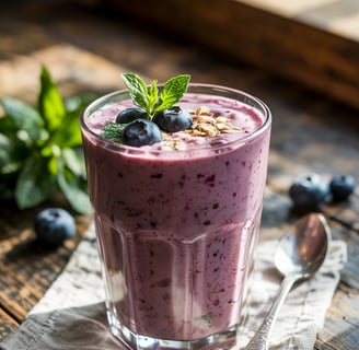 blueberry oatmeal smoothie
