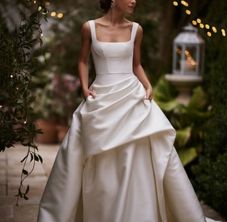 Blush Blossom (Floral Appliqué) wedding dress
