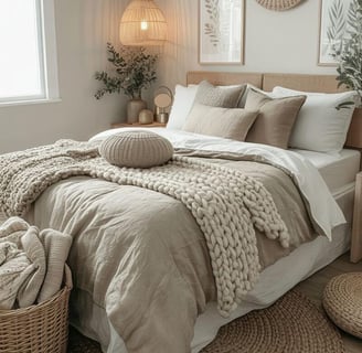 budget-friendly wall art in a boho bedroom
