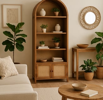 boho bookshelves