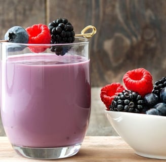 creamy fruit smoothie