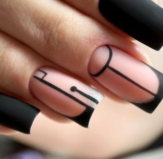 geometric nail design