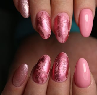 glitter nails