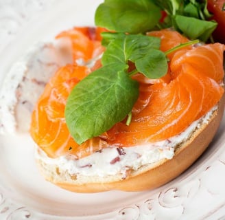 Hearty Salmon Morning Stack