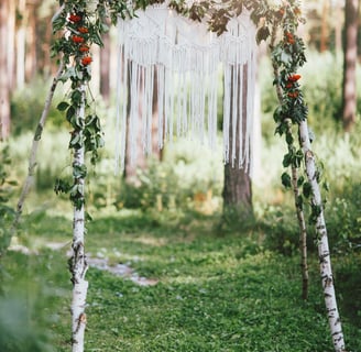 macramé backdrop